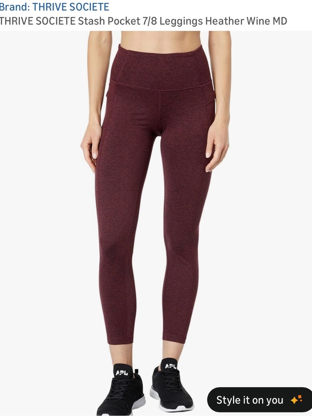 Thrive Societe Stash Pocket 7/8 Leggings